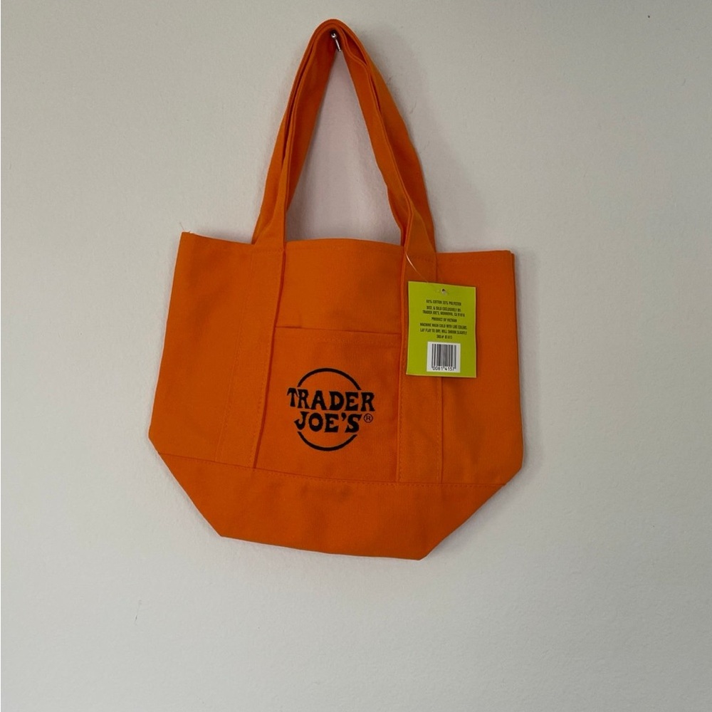 Trader Joe's Orange Mini Tote Bag